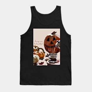 Pumpkin halloween illustration Tank Top